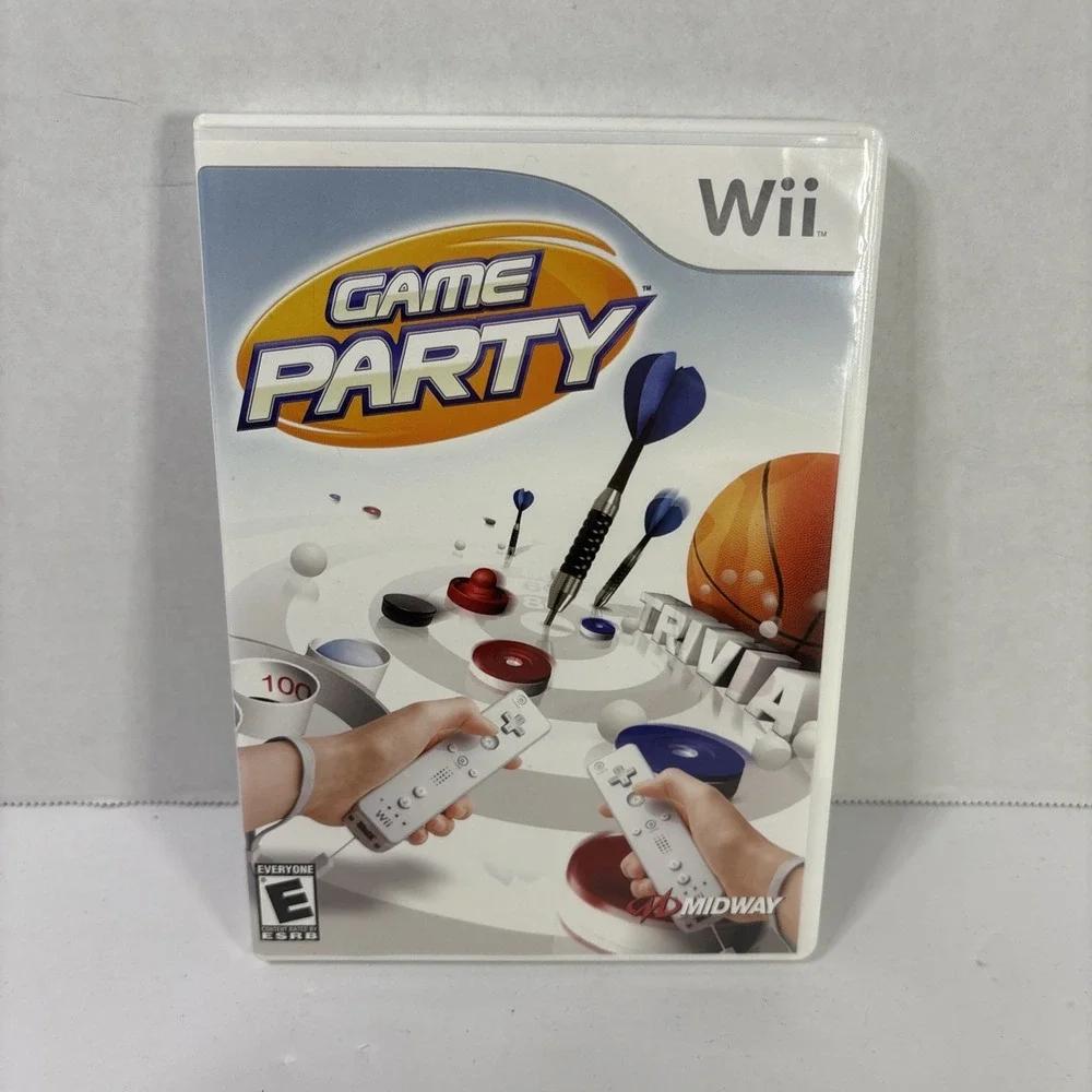 Game Party Nintendo Wii 2007 Midway RVL-P-RGXE-USA CIB Complete Manual